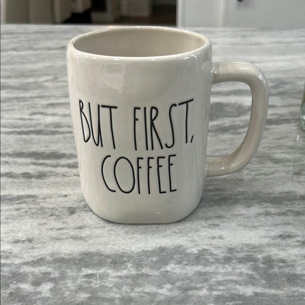Rae Dunn Cream Mug But First Coffee